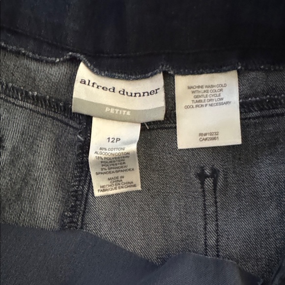 NWOT 12P Alfred Dunner Navy Denim Jeans - Picture 5 of 15